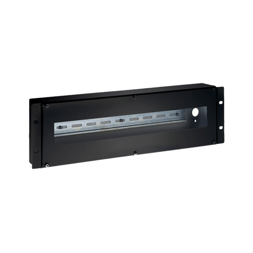 Marca Blanca RACK-DINRAIL-3U Panel Rack 19" – Carril din – Tamaño 3U – Entrada del cableado por su parte trasera –