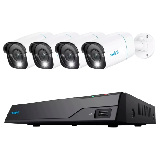 Reolink RL-NVS8-POE-8MB4 Kit NVR PoE + 4 cámaras 8MP PoE 2TB 8MP (3840X2160) Deteccion