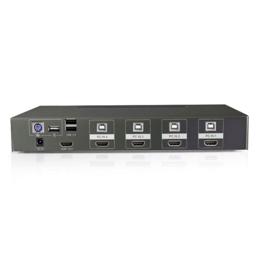 Airspace SAM-4516N Conmutador KVM de 4 puertos con conexiones HDMI y USB con interruptor