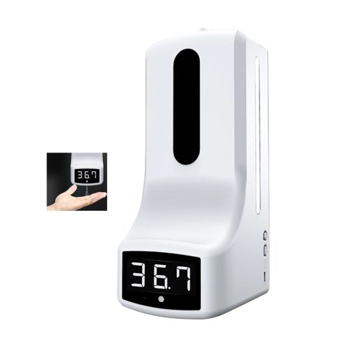Airspace SAM-4717 Dispensador de gel hidroalcohólico con medidor de temperatura corporal