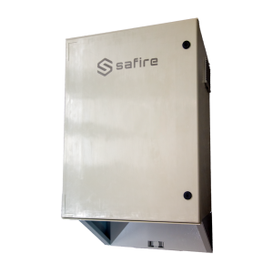 Safire SF-BOX08220-BMS-IP55 Armario de poliéster carga rápida para farola - Diferencial, magnetotérmico y SPD -