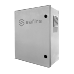 Safire SF-BOX08ECO-IP55 Armario de poliéster SMC - Diferencial, magnetotérmico y SPD - Dimensiones exteriores