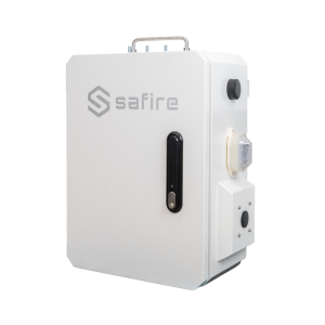 Safire SF-BOX5038DUAL8POE-UPS Smartbox metalica IP66 Dual Solar y 220V AC - Cerradura electronica con Bluetooth - Batería de