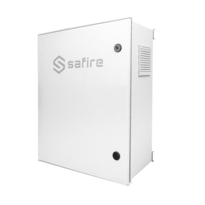 Safire SF-BOX6050AC8POE-LITIO Armario de poliéster carga rápida para farola - Diferencial, magnetotérmico y SPD -