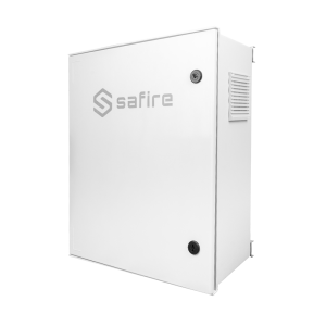 Safire SF-BOX6050AC8POE-UPS Armario Safire de poliester SMC - Dimensiones exteriores 50x40x20cm - Switch de 8 puertos PoE