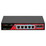 Safire SF-SW0704HIPOE-GMF-65 Switch PoE 4 puertos PoE + 1 Uplink RJ45 + 2 SFP (1G/2