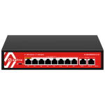 Safire SF-SW1008HIPOE-G-115 Switch Hi-PoE 8 puertos PoE + 2 Uplink RJ45 10x