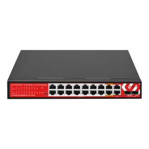 Safire SF-SW16FE2GE2MGSFP-2BT-240W Switch Hi-PoE 16 puertos FE PoE + 2 RJ45 uplink