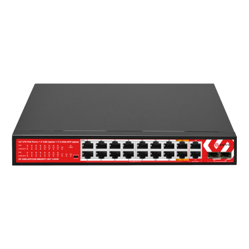 Safire SF-SW16FE2GE2MGSFP-2BT-240W Switch Hi-PoE 16 puertos FE PoE + 2 RJ45 uplink