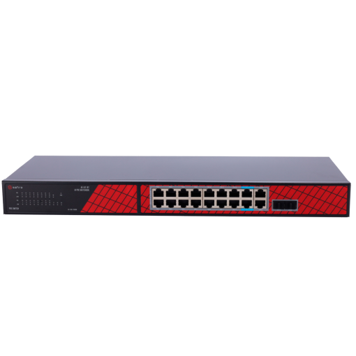 Safire SF-SW2016HIPOE-GF-240 Switch Hi-PoE 16 puertos GE PoE + 2 SFP + 2 RJ45 Velocidad