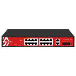 Safire SF-SW2016HIPOE-GF-300 Switch Hi-PoE enracable 16 puertos GE PoE + 2 SFP + 2 RJ45