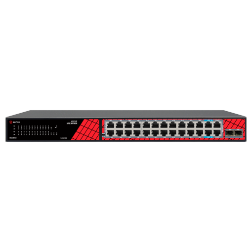 Safire SF-SW2824HIPOE-GMF-300 Switch Hi-PoE 24 puertos + 2.5GE SFP Uplink + 2 Uplink RJ45