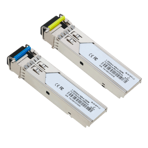 Marca Blanca SFP-TR1513EX-40SMF-LC Kit de módulos transceptores SFP – Estándar de velocidad Ethernet 1000Base-EX – Conector de