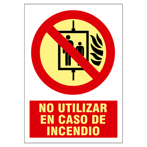 Marca Blanca SIGNS-4175B-2129 Cartel de señalización – Equipos de protección contra incendios – No usar en caso de incendio