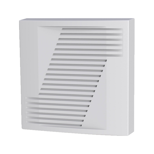 Cqr SO/ALTO/WH/G/S5 Sirena piezoeléctrica de bajo perfil para uso en interiores