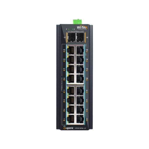 Wi-Tek SP3018FM-L2 Switch PoE gestionable L2 Wi-Tek de gama industrial