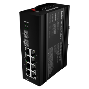 OEM SW1008HIPOE-MGF-240-DIN Switch PoE Marca Blanca - Montaje en carril DIN 8 Puertos