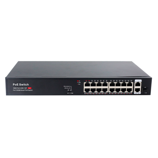 OEM SW16GE2GE1SFP-2BT-250W Switch PoE 16 puertos RJ45 + 2 RJ45 Uplink + 1 SFP Uplink 16x