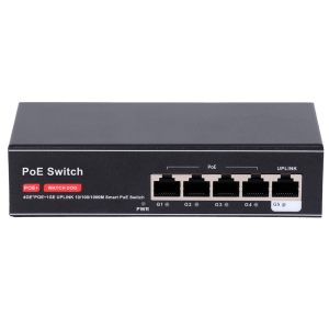 OEM SW4GE1GE-65W Switch PoE 4 puertos PoE + 1 Uplink RJ45 Velocidad hasta 1000 Mbps