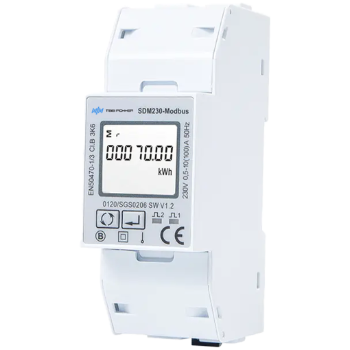 Tbb TBB-SDM-230 Smart Meter TBB Monofásico | Bidireccional Compatible con inversor Riio