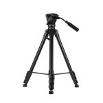 Dahua OEM TC-T1 Trípode de 4 secciones ajustable con cabezal basculante fluido