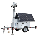 Safire TRAILER-12KWH-600W-9M Trailer de alimentación autónoma para CCTV Panel solar