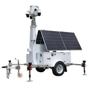 Safire TRAILER-12KWH-600W-9M Trailer de alimentación autónoma para CCTV Panel solar