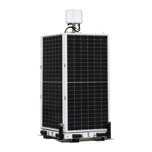 Safire TRAILER-14KWH-460-6M Torre estacionaria CCTV de muy alta capacidad – Capacidad 14Kw/h | x4 placas 460W – Protección
