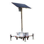 Safire TRAILER-3KWH-440W-3M Torre estacionaria CCTV de alta capacidad - Capacidad 2.944 Wh | Placa 440W | Litio -