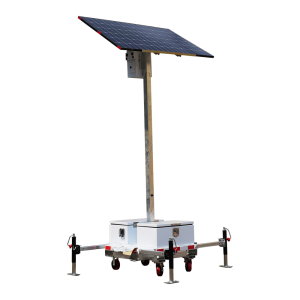 Safire TRAILER-3KWH-440W-3M Torre estacionaria CCTV de alta capacidad - Capacidad 2.944 Wh | Placa 440W | Litio -
