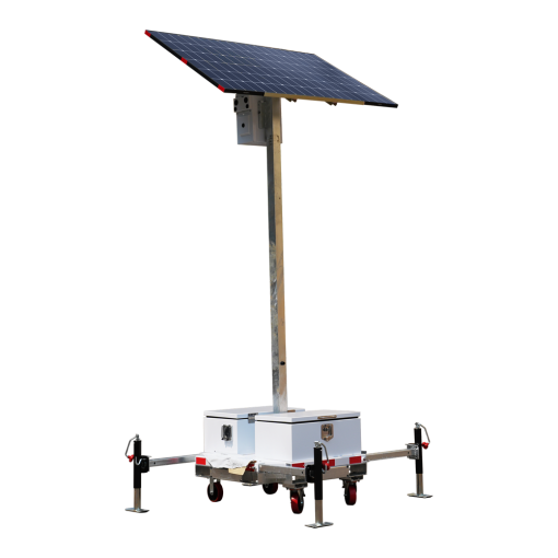 Safire TRAILER-3KWH-440W-3M Torre estacionaria CCTV de alta capacidad – Capacidad 2.944 Wh | Placa 440W | Litio –