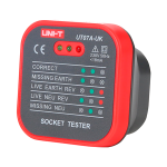 Uni-T UT07A-UK Tester de tomas eléctricas UK - Verificación de errores de cableado - Sencillo de usar -