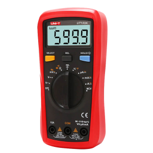Uni-T UT133A Multímetro digital de mano - Medición de voltaje en DC y AC hasta 600V - Medición de