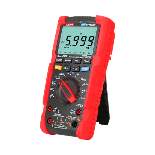 Uni-T UT195DS Multímetro digital industrial True RMS – IP65 y resistente a caídas de 2 m – Medición DC y AC