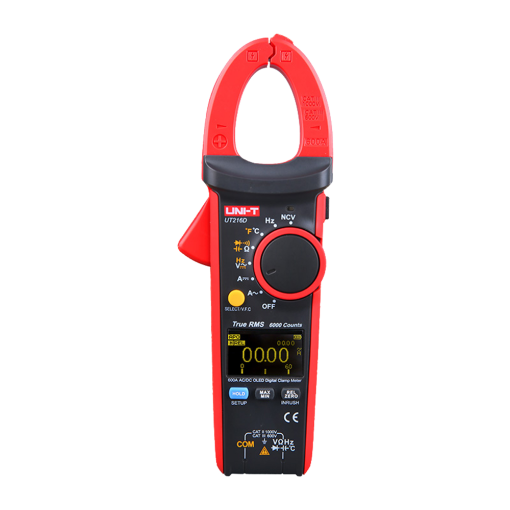 Uni-T UT216D Pinza amperimétrica OLED – Medición en DC hasta 1000V y 600A – Medición en AC hasta 750V y