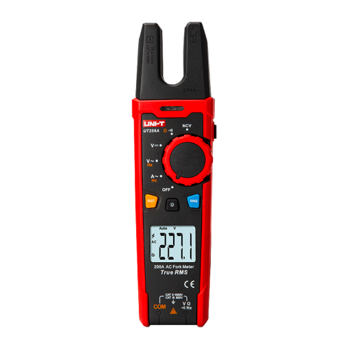 Uni-T UT256A Pinza amperimétrica tipo tenedor – Pantalla LCD de hasta 6000 cuentas – Medición de intensidad