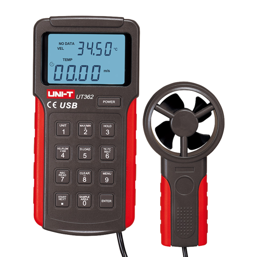 Uni-T UT362 Anemómetro tipo Split – Sensor de velocidad del viento de alta precisión – Sensor de