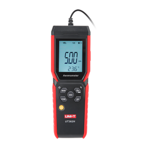 Uni-T UT362H Anemómetro de hilo caliente - Mide velocidad, temperatura y caudal de aire - Sonda fina y