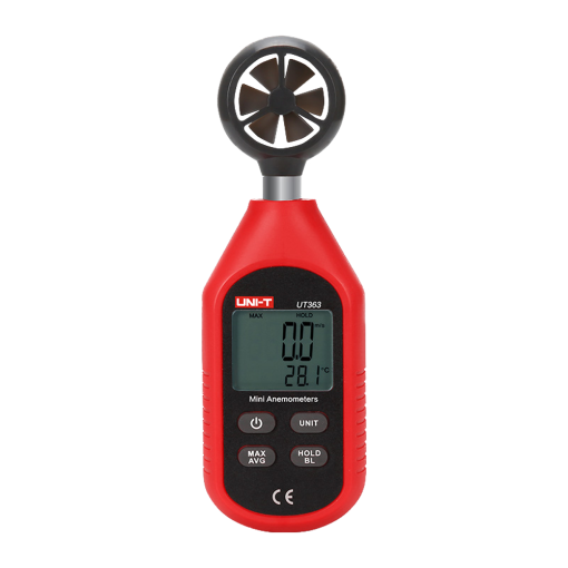 Uni-T UT363 Anemómetro de mano – Sensor de velocidad del viento de alta precisión – Sensor de temperatura