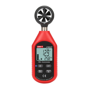 Uni-T UT363-BT Anemómetro de mano - Sensor de velocidad del viento de alta precisión - Sensor de temperatura