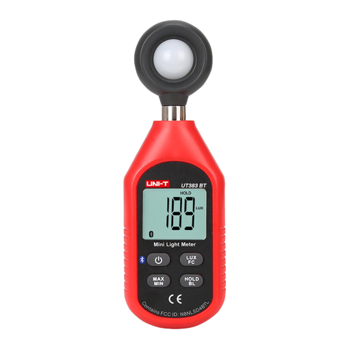 Uni-T UT383-BT Medidor de iluminancia de mano Bluetooth – Display retroiluminado – Alta frecuencia de