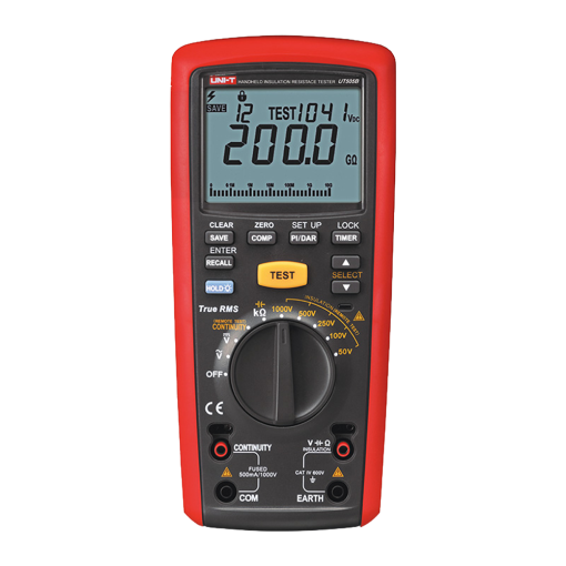 Uni-T UT505B Medidor de resistencia de aislamiento – Multimétro de voltaje AC y DC hasta 600V – Rangos