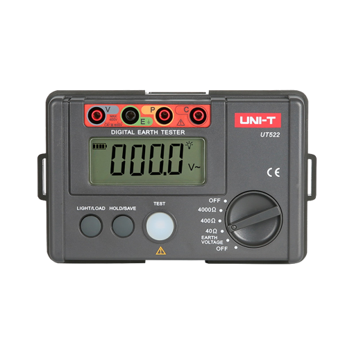 Uni-T UT522 Medidor de resistencia a tierra – Display LCD de hasta 4000 cuentas – Medición de resistencia