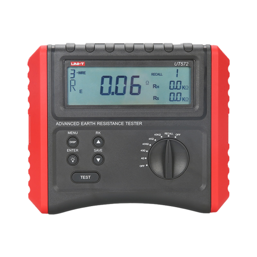 Uni-T UT572 Medidor de resistencia a tierra – Display LCD – Medición de resistencia a tierra hasta 40kΩ –
