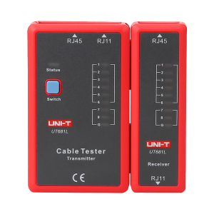 Uni-T UT681L Tester de cables Comprobación de estado cables RJ45/RJ11 Testeo modo rápido