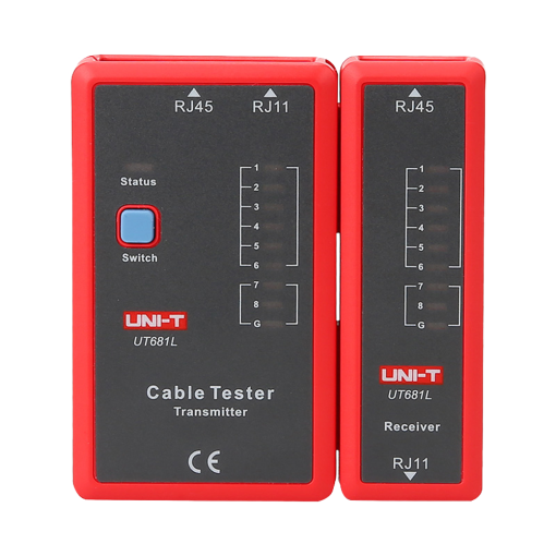 Uni-T UT681L Tester de cables Comprobación de estado cables RJ45/RJ11 Testeo modo rápido