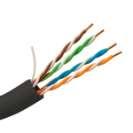 Safire UTP5E-100-OUTDOOR Cable UTP - Categoría 5E - Rollo de 100 metros - Cubierta color negro - Diámetro 5.5 mm -