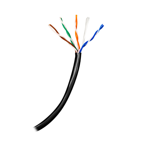 Safire UTP5E-100-OUTDOOR-BC Cable UTP – Categoría 5E – Rollo de 100 metros – Conductor OFC, pureza 99.9% cobre – Diámetro