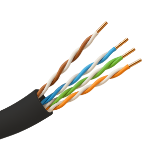 Safire UTP5E-305-BC-OUTDOOR Cable UTP - Categoría 5E - Rollo de 305 metros - Conductor OFC, pureza 99.9% cobre - Diámetro