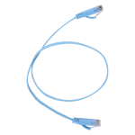 Safire UTP6-05B-FLAT Cable UTP Flat - Ethernet - Conectores RJ45 - Categoría 6 - 0,5 m - Color azul